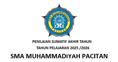 PENILAIAN SUMATIF AKHIR JENJANG KELAS XII                                              2025/2026                                                                                  SMA MUHAMMADIYAH PACITAN